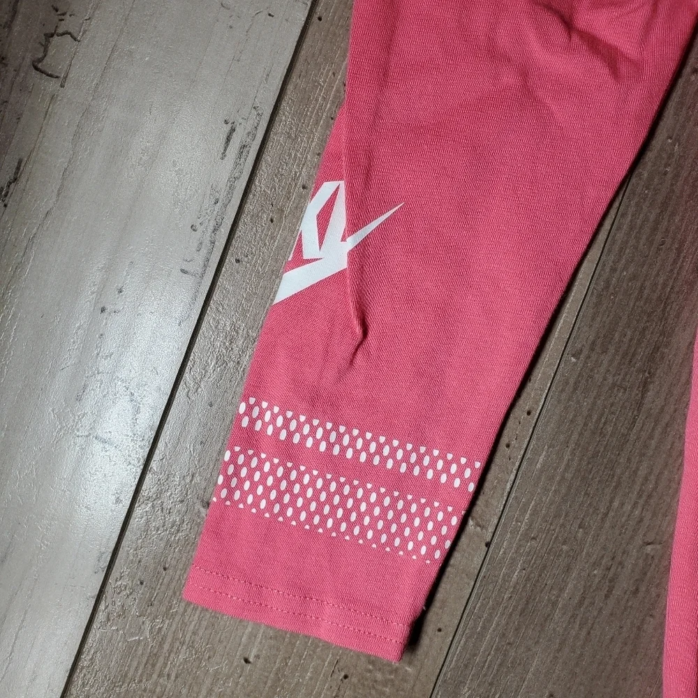 NWT Nike Pink Nebula Toddler Girl Leggings Size 2T Pink and White